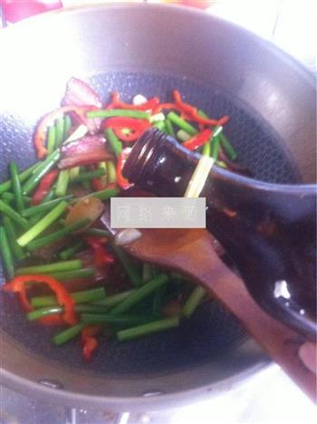 蒜苔炒腊肉的做法步骤9