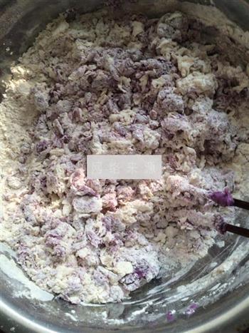 奶香紫薯豆沙包的做法图解8