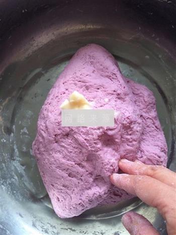 奶香紫薯豆沙包的做法图解9