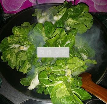 咸肉炒青菜苔的做法步骤3