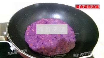 紫薯鸡蛋火腿煎饼的做法图解7