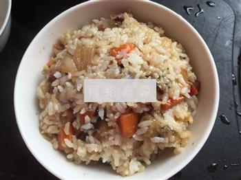 茄子腊肠糙米焖饭的做法步骤10