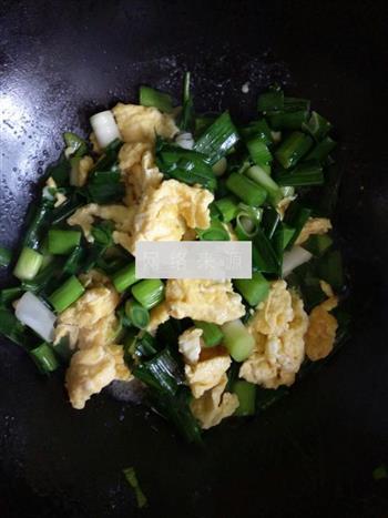 蒜苗炒鸡蛋的做法步骤6
