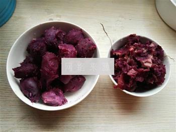 原味核桃紫薯泥的做法步骤3