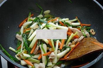 虾米肉丝炒荞菜的做法图解8