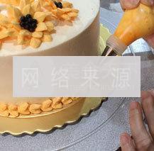 向日葵裱花蛋糕的做法步骤9