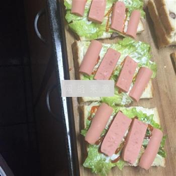 家庭简单三明治的做法图解3