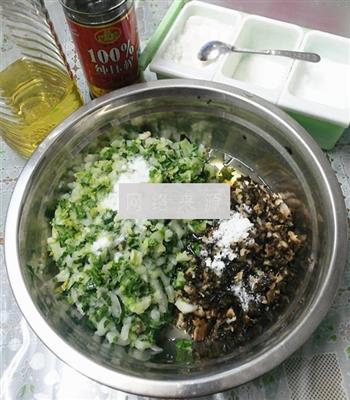 麻油香菇青菜包的做法步骤4
