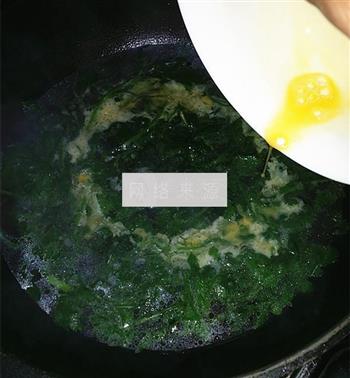 菊花叶鸡蛋汤的做法步骤7