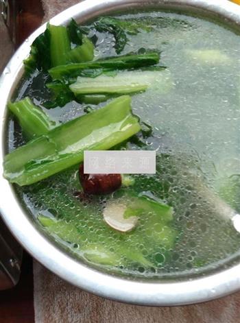 车螺芥菜汤的做法步骤5