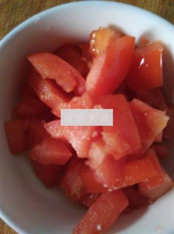 西红柿胡萝卜炒花菜的做法步骤2