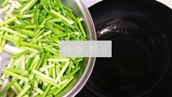 蒜苔炒肉丝的做法步骤4