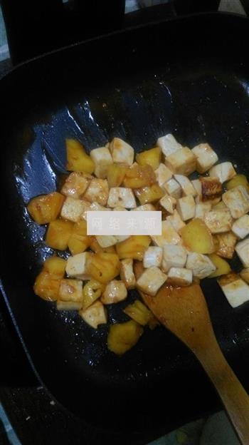 菠萝咕老豆腐的做法步骤7