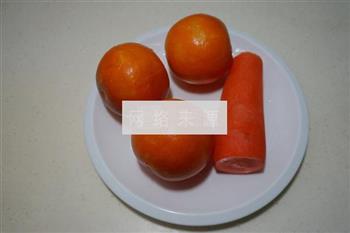 血橙胡萝卜汁的做法步骤1