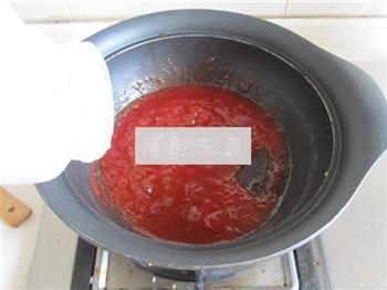 茄汁火龙果鸡丸的做法步骤7