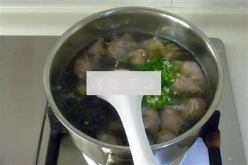 肉燕紫菜汤的做法步骤10