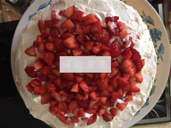 八寸草莓榴莲裸蛋糕的做法图解13