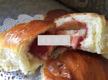 果酱松软牛角包小面包餐包的做法步骤15