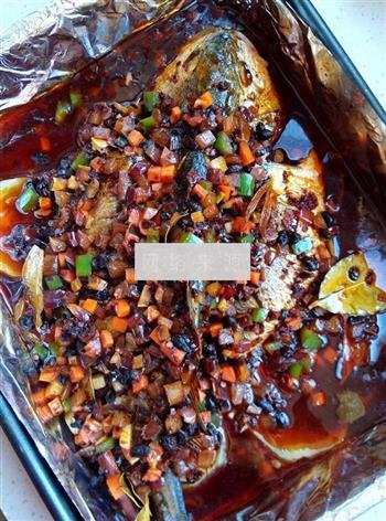 香辣豆豉烤全鱼的做法步骤9