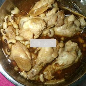 糜豆煮鸡的做法步骤7