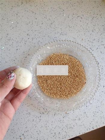 蜜豆芝士糯米球的做法图解8