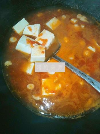 番茄虾仁豆腐汤的做法图解7