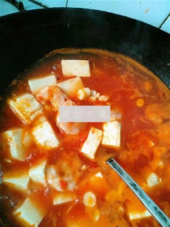 番茄虾仁豆腐汤的做法图解8
