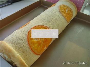 香橙蛋糕卷的做法步骤20