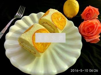 香橙蛋糕卷的做法步骤21