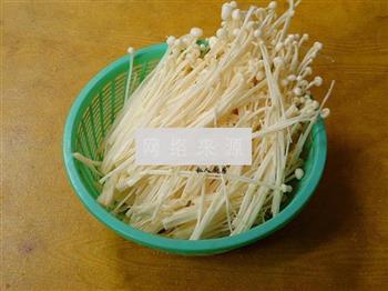 豆豉炒金针菇的做法步骤3