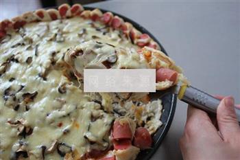 培根菌菇披萨的做法图解4