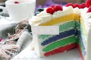 彩虹蛋糕的做法步骤13