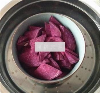养生紫薯山药糕的做法图解1