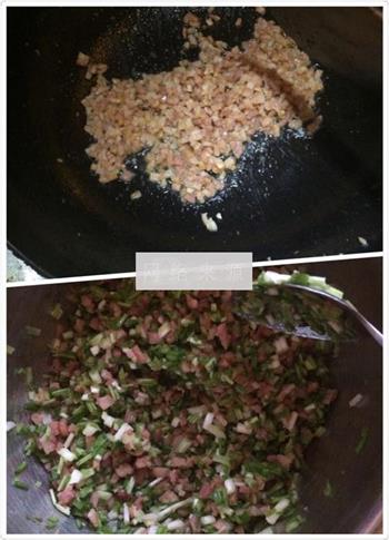培根榨菜葱油饼的做法步骤7