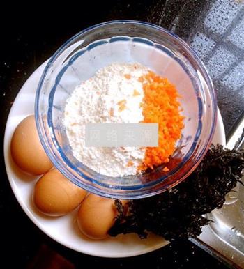 紫菜鸡蛋饼的做法步骤1