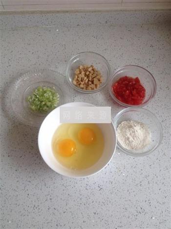 番茄芝士鸡蛋饼的做法步骤1
