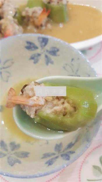 基围虾酿丝瓜的做法步骤14