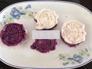 蓝莓紫薯山药糕的做法图解7