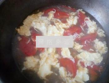 番茄蛋花汤的做法步骤8