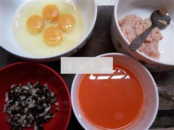 香菇肉沫蒸蛋的做法图解1