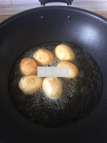香葱烧虎皮鸡蛋的做法步骤3