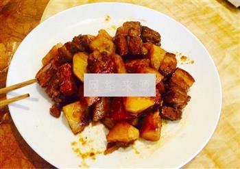 脆皮土豆红烧肉的做法步骤9