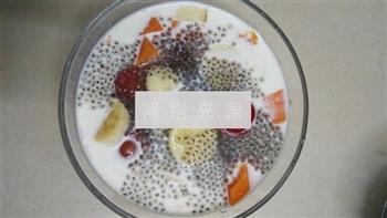 奇亚籽水果奶昔的做法步骤4