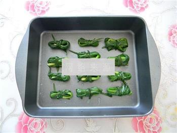 香烤韭菜结的做法步骤4