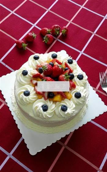 水果奶油裱花蛋糕的做法步骤14