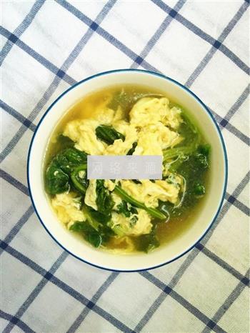 炝锅版菠菜鸡蛋汤的做法步骤6