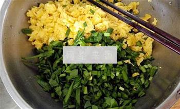 韭菜鸡蛋煎饺的做法步骤2