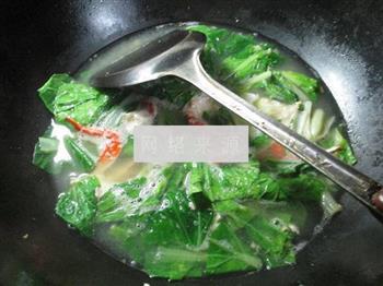螃蟹小白菜汤的做法图解8