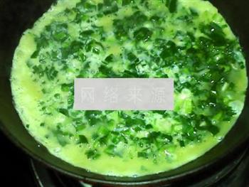 亚麻籽油韭菜蛋饼的做法步骤9