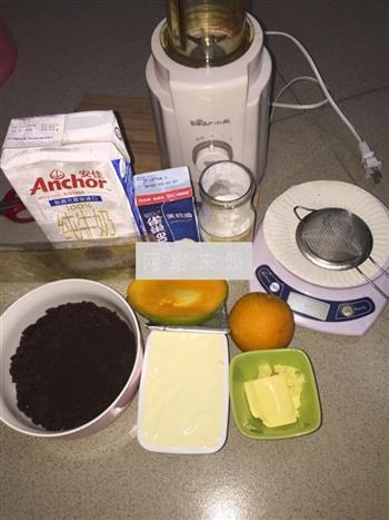 芒果芝士蛋糕的做法步骤1